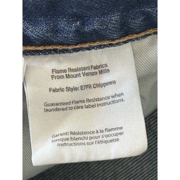 Carhartt E7FR Chippewa Fr2 Blue Jeans 42x30** (40x29) Work pants Flame Resistant - Picture 7 of 10